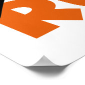 オレンジ走色 ポスター (角)