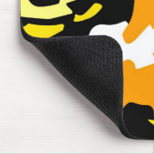 オレンジ迷彩柄マウスパッド マウスパッド (コーナー)