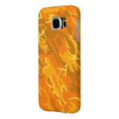 オレンジ迷彩柄 Case-Mate iPhoneケース (裏面左)