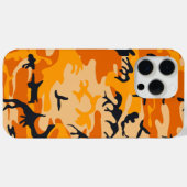 オレンジ迷彩 ミリタリー 軍用 Case-Mate iPhoneケース (裏面 (横))