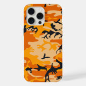 オレンジ迷彩 ミリタリー 軍用 iPhoneケース (裏面)