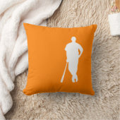 オレンジ野球 クッション (ブランケット)