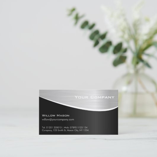 オレンジ鋼効果プロフェッショナル名刺 名刺 (スタンド正面)