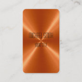オレンジ鋼鉄金属 名刺 (正面)
