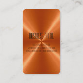 オレンジ鋼鉄金属 名刺 (裏面)