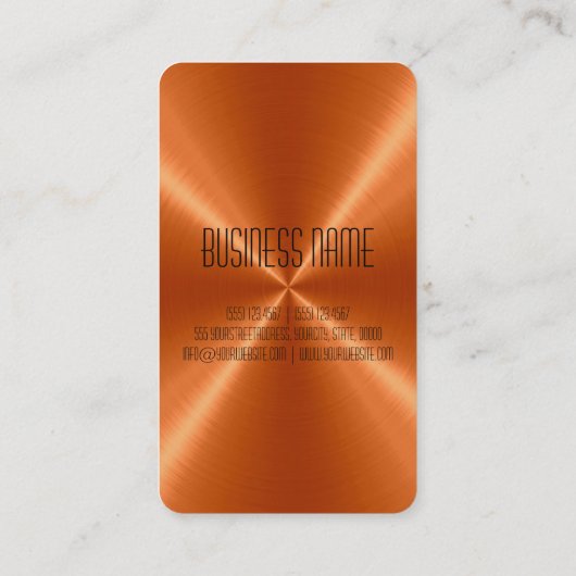 オレンジ鋼鉄金属 名刺 (裏面)