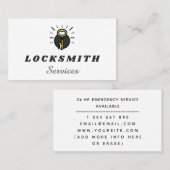 オレンジ鍵ファンキーロゴハウスロックアウト鍵サービス 名刺 (正面/裏面)