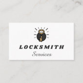 オレンジ鍵ファンキーロゴハウスロックアウト鍵サービス 名刺 (正面)