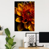 オレンジ開花 ポスター (ホームオフィス)