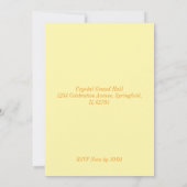 オレンジ雑誌卒業式 招待状 (裏面)