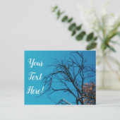 オレンジ離れ黄色絵葉書 ポストカード (スタンド正面)