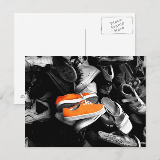 オレンジ靴 ポストカード (正面/裏面)