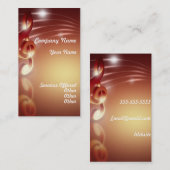 オレンジ音楽業界カード 名刺 (正面/裏面)