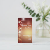 オレンジ音楽業界カード 名刺 (スタンド正面)