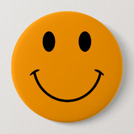 オレンジ顔ボタン 缶バッジ