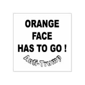 オレンジ顔行かなくちゃ！アンチトランプ ラバースタンプ (インプリント)