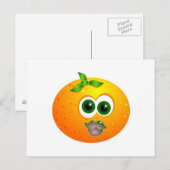 オレンジ顔 ポストカード (正面/裏面)
