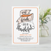 オレンジ食べドリンクと感謝の気持ち 招待状 (スタンド正面)