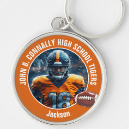 オレンジ高校サッカー選手の写真 キーホルダー
