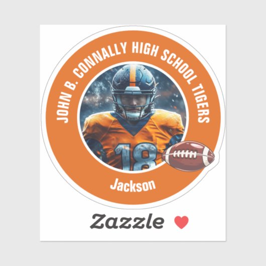 オレンジ高校サッカー選手フォトノート シール (シート)