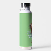 オレンジ魅力的と子供の名前が付いたかわいいカピバラ ウォーターボトル (右面)