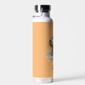 オレンジ魅力的と子供の名前が付いたかわいいカピバラ ウォーターボトル (右面)