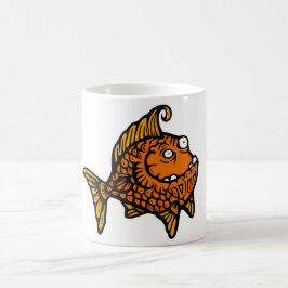 オレンジ魚 コーヒーマグカップ