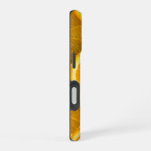 オレンジ鮮やかの柑橘類の果柄の写真 iPhone 16ケース (右側面)