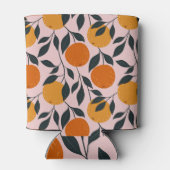 オレンジ鮮やか柑橘系シームレスパターン 缶クーラー (裏面)