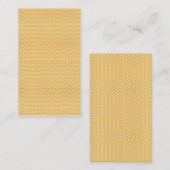 オレンジ鮮やか色と黄色の円の背景 コーリングカード (正面/裏面)