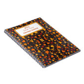 オレンジ鮮やか色と黄色の紅葉 ノートブック (右側)