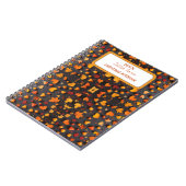 オレンジ鮮やか色と黄色の紅葉 ノートブック (左側)