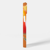 オレンジ鮮やか色のチューリップ花クローズアップ写真 Case-Mate iPhoneケース (裏面 / 右)