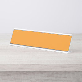 オレンジ鮮やか色、赤い黄色の抽象芸術ブレンド デスクネームプレート