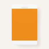 オレンジ鮮やか色、赤い黄色の抽象芸術ブレンド バッジ (裏面)