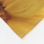 オレンジ黄色のガーベラのデイジーによっては愛毛布が開花します フリースブランケット (角)