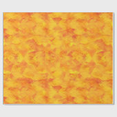 オレンジ黄色の色彩の鮮やかな日光はかわいらしい着色します ラッピングペーパー (フラット)