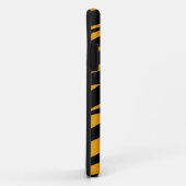 オレンジ黒いトラのストライプなパターン Case-Mate iPhoneケース (裏面/右)