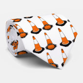 オレンジ黒い交通円錐形の安全パイロン ネクタイ (ロール)