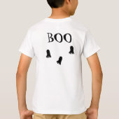 オレンジ黒ハロウィンゴースト オーダーメイド Tシャツ (裏面)