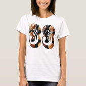 オレンジ黒バスケットボールナンバー33, Tシャツ (正面)