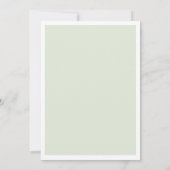 オレンジ1日目の誕生日小さなかわいこちゃん 招待状 (裏面)