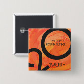 オレンジ10年の誕生日 缶バッジ (正面&裏面)