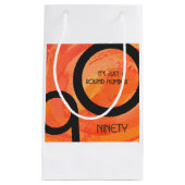 オレンジ10年90誕生日 スモールペーパーバッグ (正面)