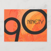 オレンジ10年90誕生日 ポストカード (正面)