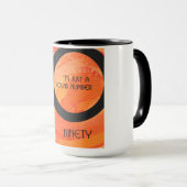 オレンジ10年90誕生日 マグカップ (正面右)