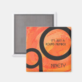 オレンジ10年90誕生日 マグネット (正面/裏面)