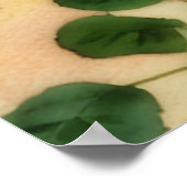 オレンジ3つバラフローラアートポスター ポスター (角)