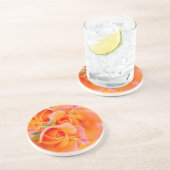 オレンジ3個のバラ コースター (側面)