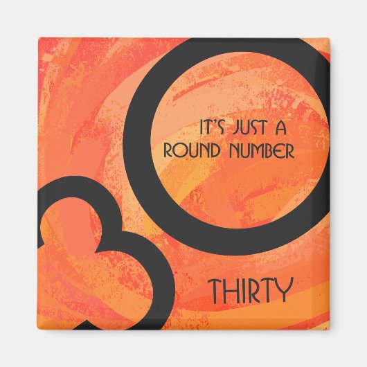 オレンジ300年の誕生日 マグネット (正面)